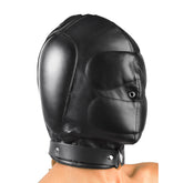 Padded Leather Hood - Medium-Large
